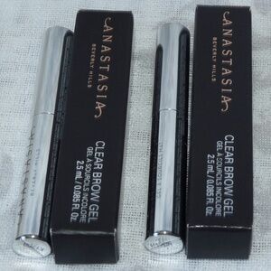 🎀 $13 - (2) pcs Anastasia B.H. Clear Brow Gel Travel Size .085oz New in Box